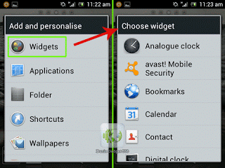 Menambahkan widget pada Android