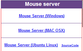 Install mouse server di PC atau laptop