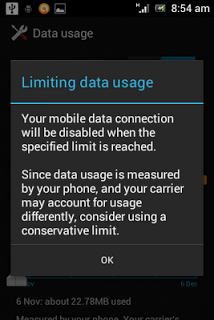 Membatasi penggunaan paket data Android