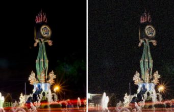 Inilah Penyebab Foto Bersemut / Berbintik (Noise) Saat Memotret di Tempat Gelap Kenapa foto bersemut bintik biru hijau merah?