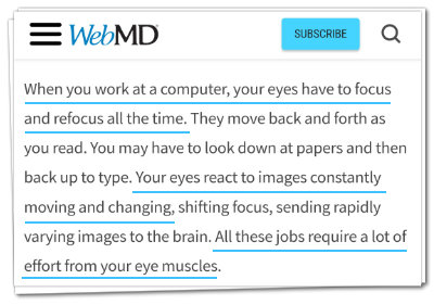 WebMD tentang mata