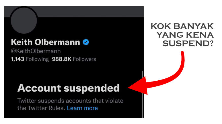 Kenapa Twitter Kena Suspend?