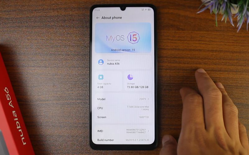 MyOS nubia A56