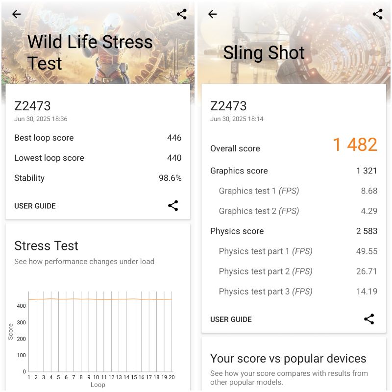 Stress test nubia A56