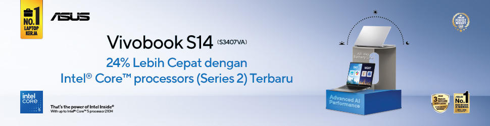 Laptop AI Tipis Ringan | ASUS Vivobook S 14 S3407VA
