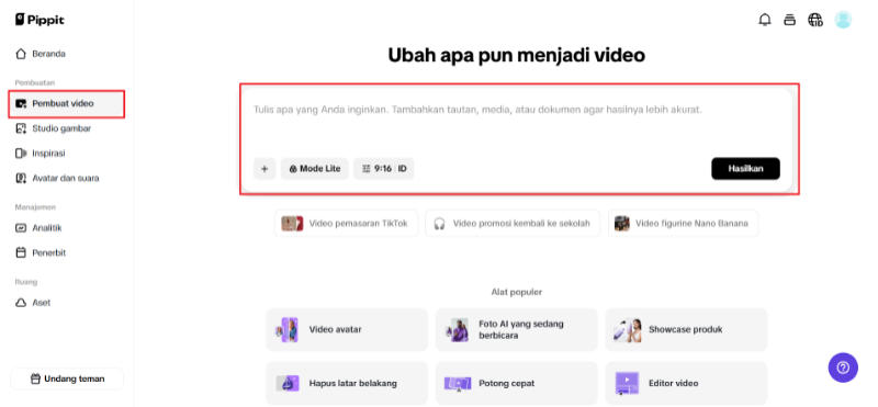 Mengubah gambar menjadi video